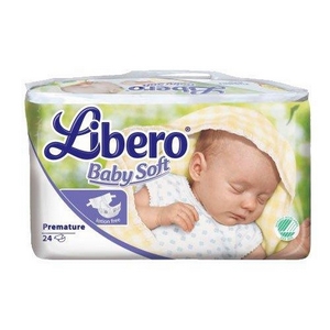 Libero Baby Soft Premature bleer, 0-2,5 kg, 24 stk.