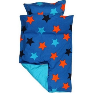 Molo juniorsengetøj, blå med stjerner