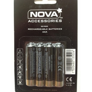 Genopladelige AAA batterier til Prima Nova 3 ny model babyenhed, 4-pak