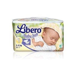 Libero Baby Soft bleer, 2-4 kg, 28 stk.