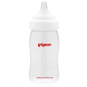 Pigeon sutteflaske i plast, wide-neck 240ml., fri for BPA