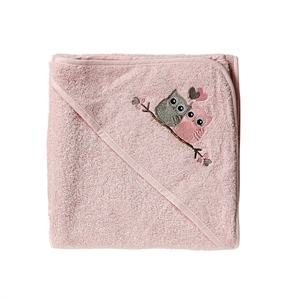 Baby Dan, Love Birds badehåndklæde, rosa