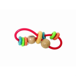 Skwinkle Teether and Rattle Activity Clutching Toy, Manhattan Toy